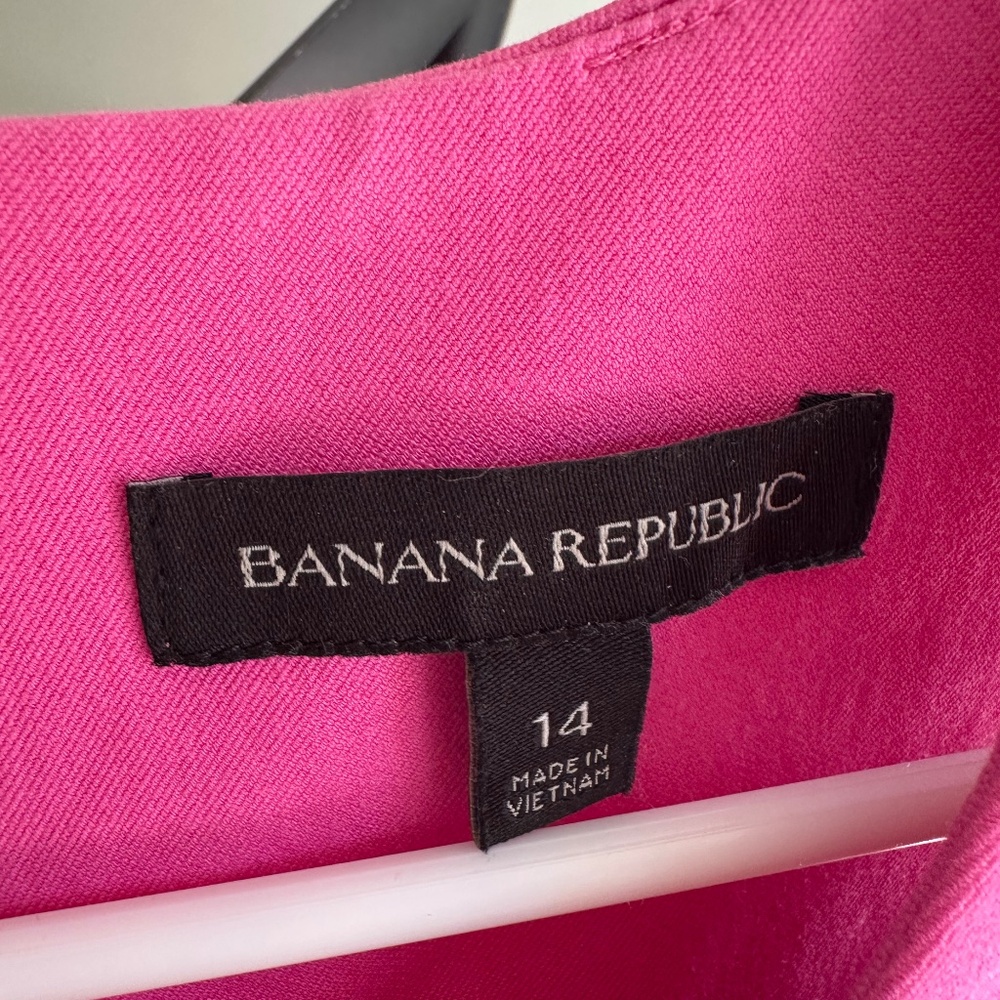 Banana republic stretch cotton racer back sheath dress